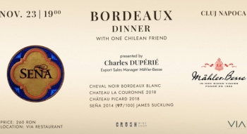Bordeaux Dinner with one Chilean Friend - Prezentare, Degustari, Asocieri Gastronomice si multe altele
